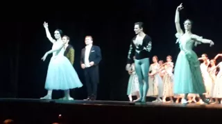 Giselle. Natalia Osipova. Sergei Polunin.Curtain call. 23.09.16. Bayerische Staatsopera