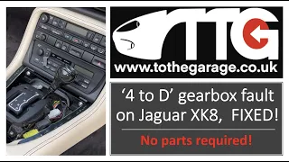 Secrets of the Jaguar XK8 XKR ep 93. 'The SHIFTER'. 4 to D Gearbox fault Fixed.