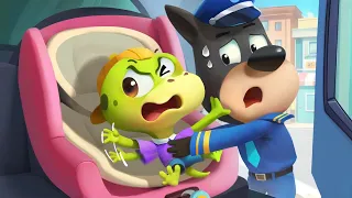 I Don't Like Child Safety Seat | Safety Tips | Cartoons for Kids | Sheriff Labrador | BabyBus