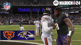 Madden 24 Keenan Allen Bears vs Derrick Henry Ravens (Madden 25 Update Roster) 2024 Sim Game Play