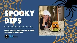 Guacamole Puking Pumpkin w Queso Brain