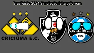 (simulação feita na vcm) Brasileirão 2024 simulando quem cai quem ganha o título e etc.