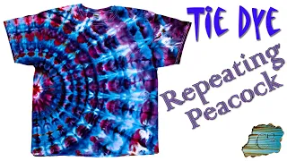 Tie Dye:  Repeating Peacock [Ice Dye]