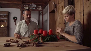 Warten auf Weihnachten .... Adventskranz - Südtirol