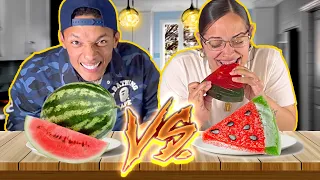 Gummy VS Real Food Challenge! ft Sour Queen *MUST WATCH*