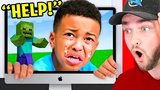 Kid gets *TRAPPED* in a Video Game!