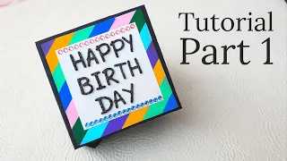 How to make Mini Scrapbook | Birthday Scrapbook | Mini Scrapbook Album | Tutorial Part 1