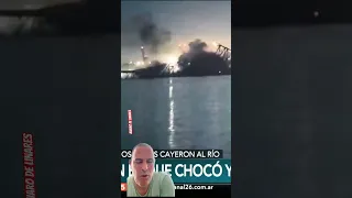 ⛔️Puente de Baltimore cae por culpa de un barco que se choca con uno de los pilares.Barcos estrella