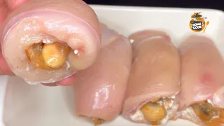 Only with 3 ingredients! A unique chicken breast rolls recipe