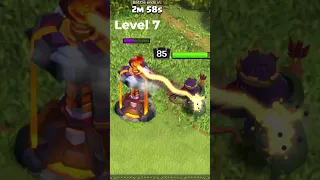 MAX Archer Queen vs All levels of Inferno Tower in COC #shorts