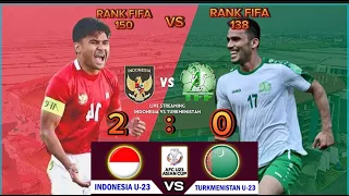Full Match Indonesia tumbangkan Turkmenistan 2 goal tanpa balas || Indonesia vs Turkmenistan (2:0)