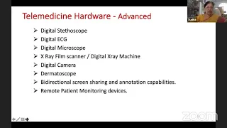 Telemedicine Part 1 Basics, Technology, Network and System, Sudhamony S