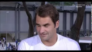 Interview with Roger Federer in Rome 2015