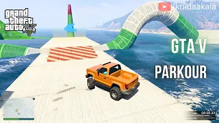 gta5 5.81km long with 56% success rate hard challenging truck parkour |GTA V