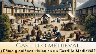 🏰CASTILLO MEDIEVAL (Parte II): ¿Cómo y quiénes vivían en un castillo medieval? 🤴🏽👸🏽 | EDAD MEDIA