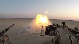 Marine Corps M1A1 Abrams Tank Desert Live Fire