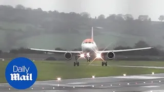 Planes struggle to land at Bristol Airport as Storm Callum brings wind