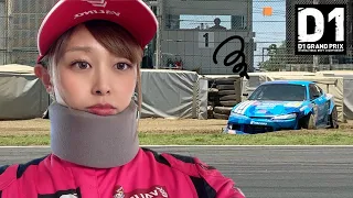 Off course after 170 km drift！【 D1GP 2023 TSUKUBA SayakaShimoda Drifting Documentary 】