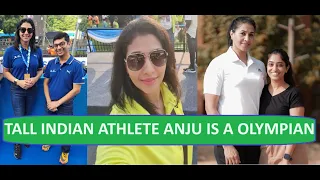 Tall Indian Athlete Anju Is A Olympian