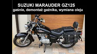 Suzuki GZ 125 Marauder 1999 gaśnie gdy ciepły, demontaż gaźnika, wymiana oleju [2022]