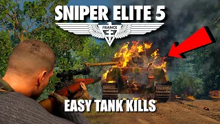 HOW TO DESTROY TANKS QUICKLY - Sniper Elite 5