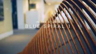 Blue Spiral 1 In The Studio - Gallery Life