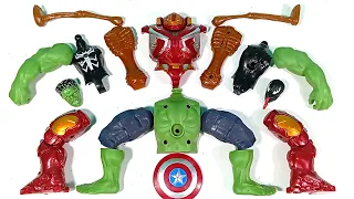 Merakit Mainan Hulk Buster VS Siren Head VS Hulk Smash VS Miles Morales Avengers Superhero Toys