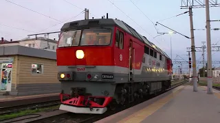 Смена электровоза ЭП1-094 на тепловоз ТЭП70-401