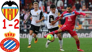 Valencia VS Espanyol 1-2 Extended Highlights & All Goals 2021 || Alderete || Tomas || Puado goal's