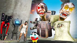 Broken Skibidi Toilet's Vs Cameraman & Franklin save Shinchan In GTA 5 Tamil