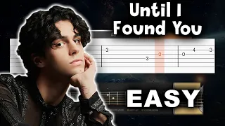 Stephen Sanchez - Until I Found You - EASY Guitar tutorial (TAB AND CHORDS)