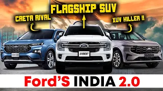 Ford's India 2.0 Mega Comeback Lineup Decoded - 6 New Cars planned