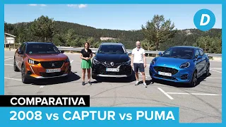 Comparativa SUV: Ford Puma vs Renault Captur vs Peugeot 2008 | Review en español | Diariomotor