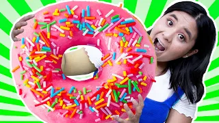 MAKING GIANT DONUT & OREO COOKIE | HOW TO MAKE THE WORLD’S LARGEST DIY FOOD AT HOME BY SWEEDEE