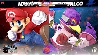 Clemson Smash Series 39 - Thug Finals - NoTag (Mario) vs. GCB | Cybil (Falco) - SSBU