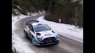 Gus Greensmith,Deividas Jocius,Mads Østberg,Pepe López Crash,Action Rallye Monte-Carlo 2020 Ss3