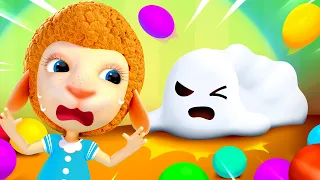 Dolly Run Away & Real Ghost | Kids Cartoon + Short Songs | Funny Stories | Dolly and Friends 3D