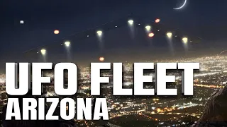 FLEET OF GLOWING UFOs Spotted in Night Sky Over ARIZONA 👽