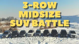 Three-Row SUV Battle: Chevrolet, Subaru, Skoda, Kia, Mitsubishi, Toyota, Ford, Honda & Hyundai
