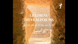 Lieldienu dievkalpojums Āgenskalna baptistu draudzē 31.03.2024., pl.11.00