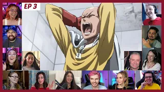 One Punch Man Season 1 Episode 3 Reaction Mashup | ワンパンマン Ep 3