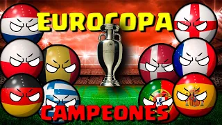 CAMPEONES de la EUROCOPA UEFA | countryballs