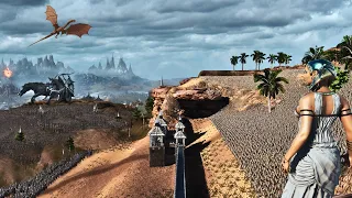 MORDOR IS BESIEGING CLEOPATRA UNDER THE COMMAND OF THE NAZGUL LORD - Epic Battle Simulator 2 - UEBS