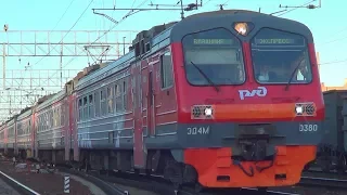Электропоезд ЭД4М-0380 "ЭКО-Рэкс", станция Железнодорожная
