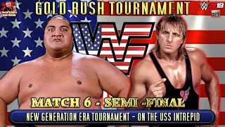 GOLD RUSH TOURNAMENT | Yokozuna VS. Owen Hart | MATCH 6 | 2K19 Gameplay