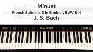 Menuet (from French Suite no.3, BWV 814) by J. S. Bach