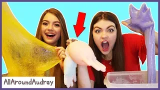 Mystery SLIME Glove Challenge! / AllAroundAudrey