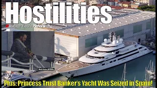 ‘Putin’s Yacht’ Crew Use Fire Hoses/Drones With Reporters | SY News Ep296