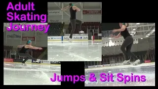 Adult Figure Skating Journey - Jumps and Sit Spins - Flip, Loop, Double Salchow Prep- March 19