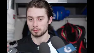 Quinn Hughes Happy To Win Round 1